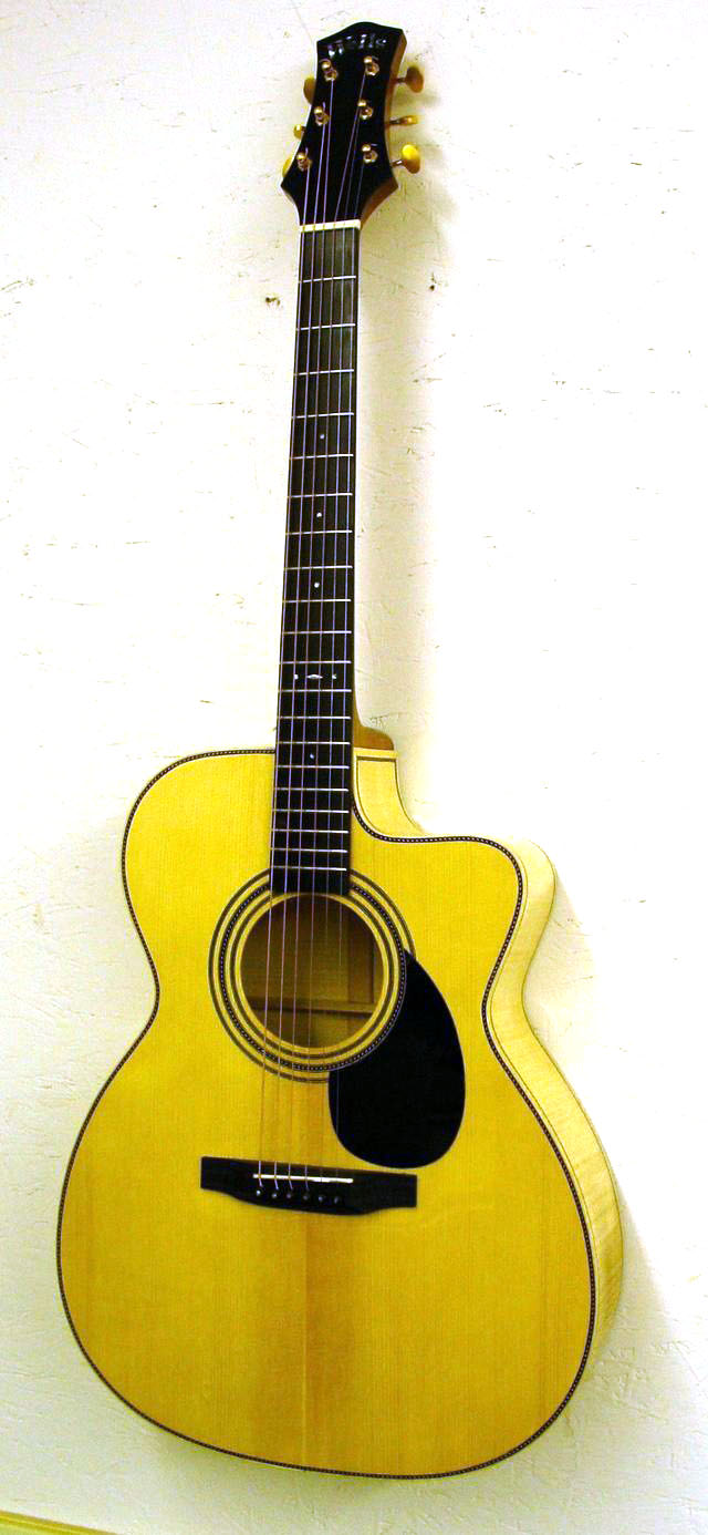 Front of guitar