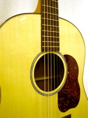 Detail of red spruce top and rosette