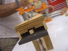 Clamped fretboard to neck