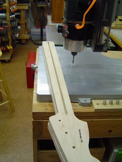 Pin routing the neck